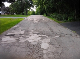 Road Needing Repaving