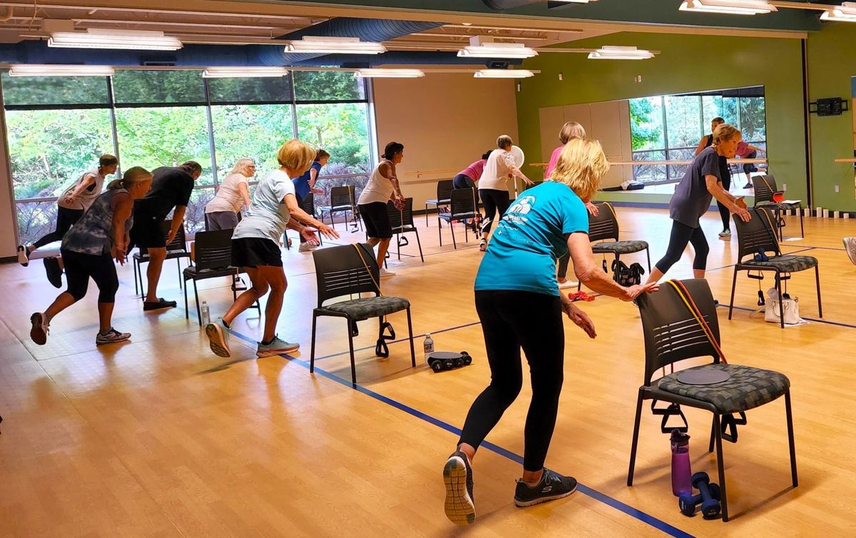 Township Senior Services Chair Exercise Class In Action 