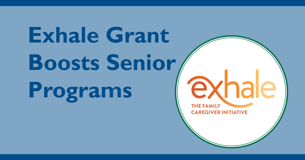 Exhale Grant Boosts Senior Programs with Exhale logo