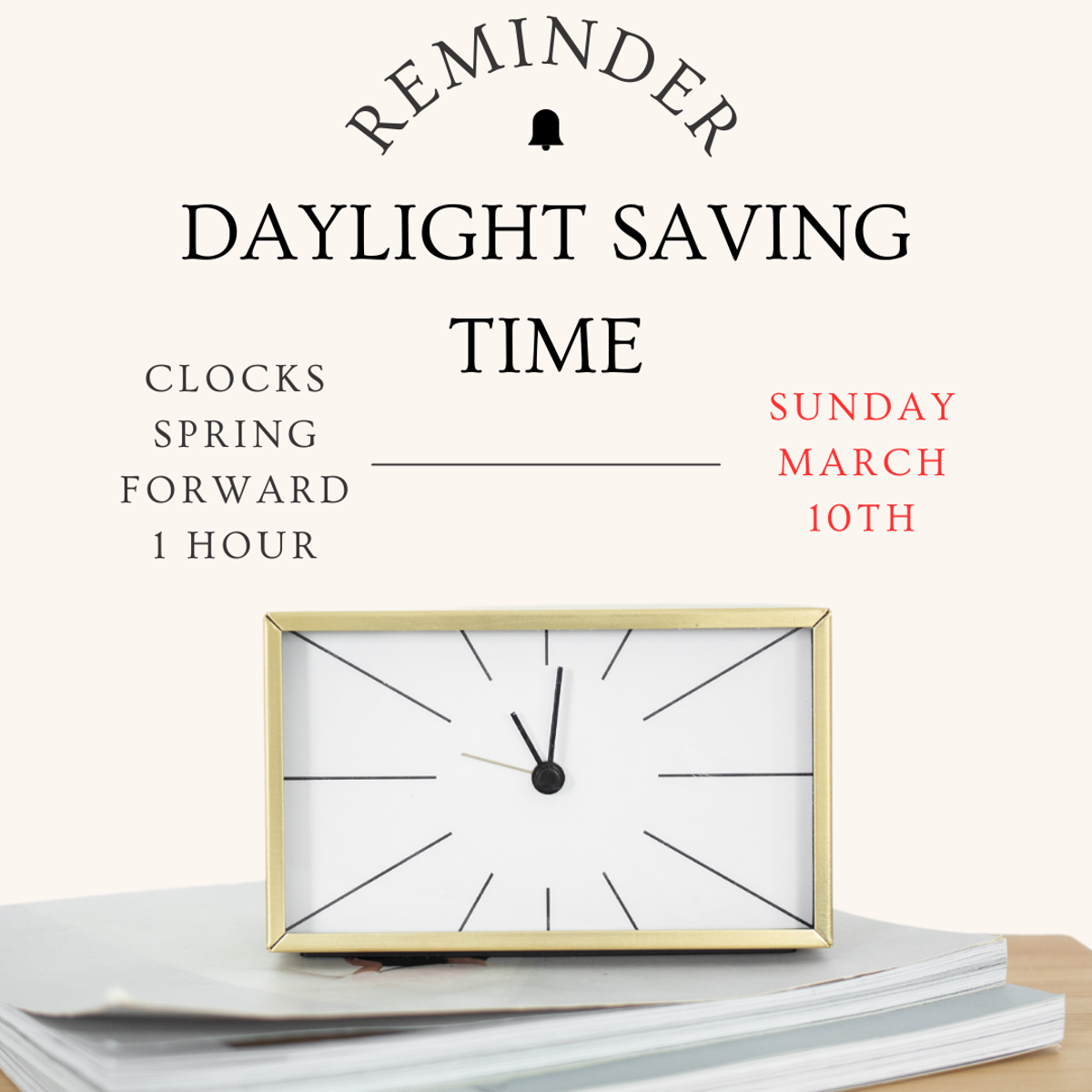 Featured image of Spring Forward This Weekend