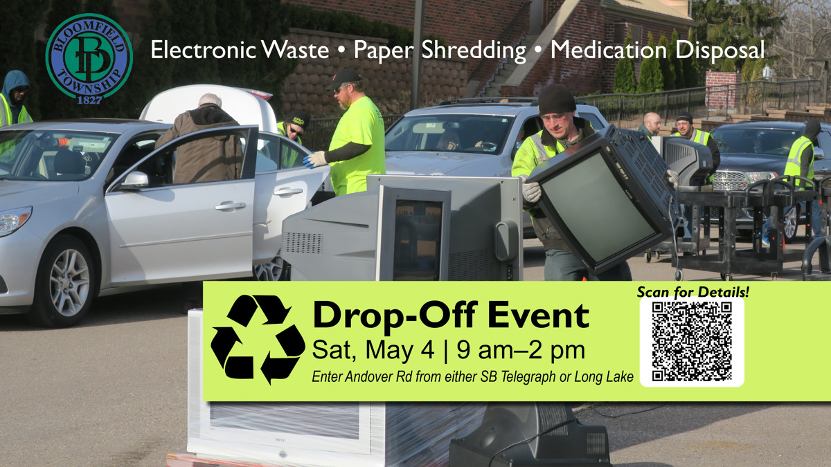 Featured image of Electronic Waste, Medication Disposal and Paper Shredding Drop-Off Day Returns May 4, 2024