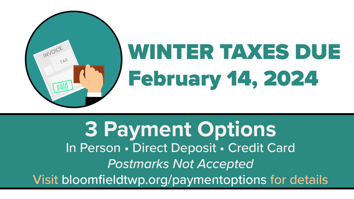 Featured image of Winter Taxes Due February 2024