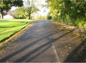 Road recently repaved