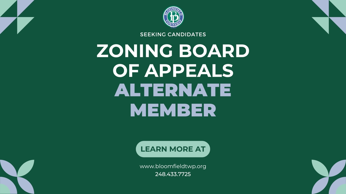 Featured image of Open Alternate Position for Zoning Board of Appeals