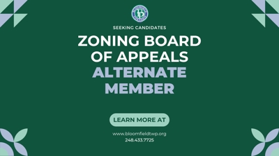 Open Alternate Position for Zoning Board of Appeals