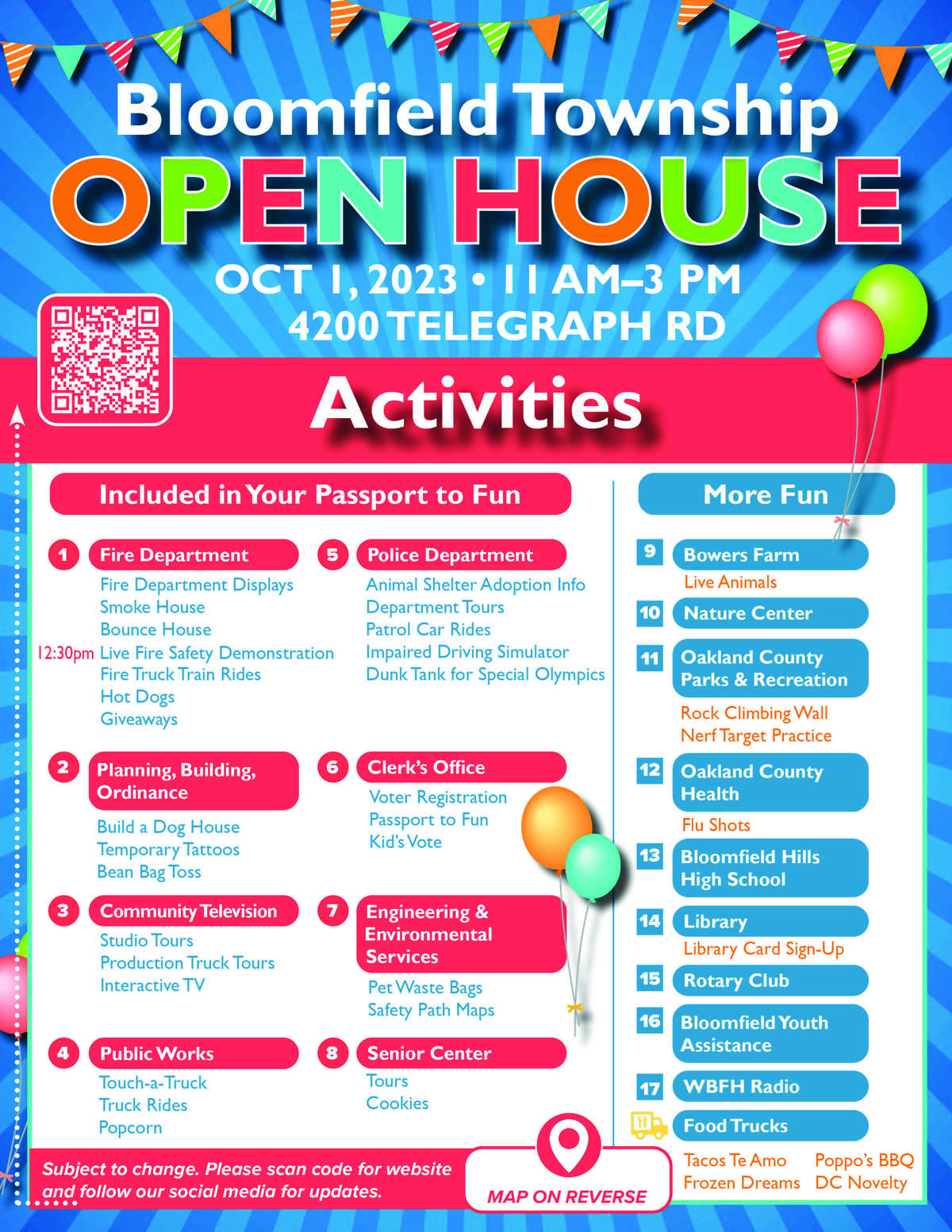 Featured image of Open House to Return on Sunday, October 1st 2023 (Map and Scheduled Events)