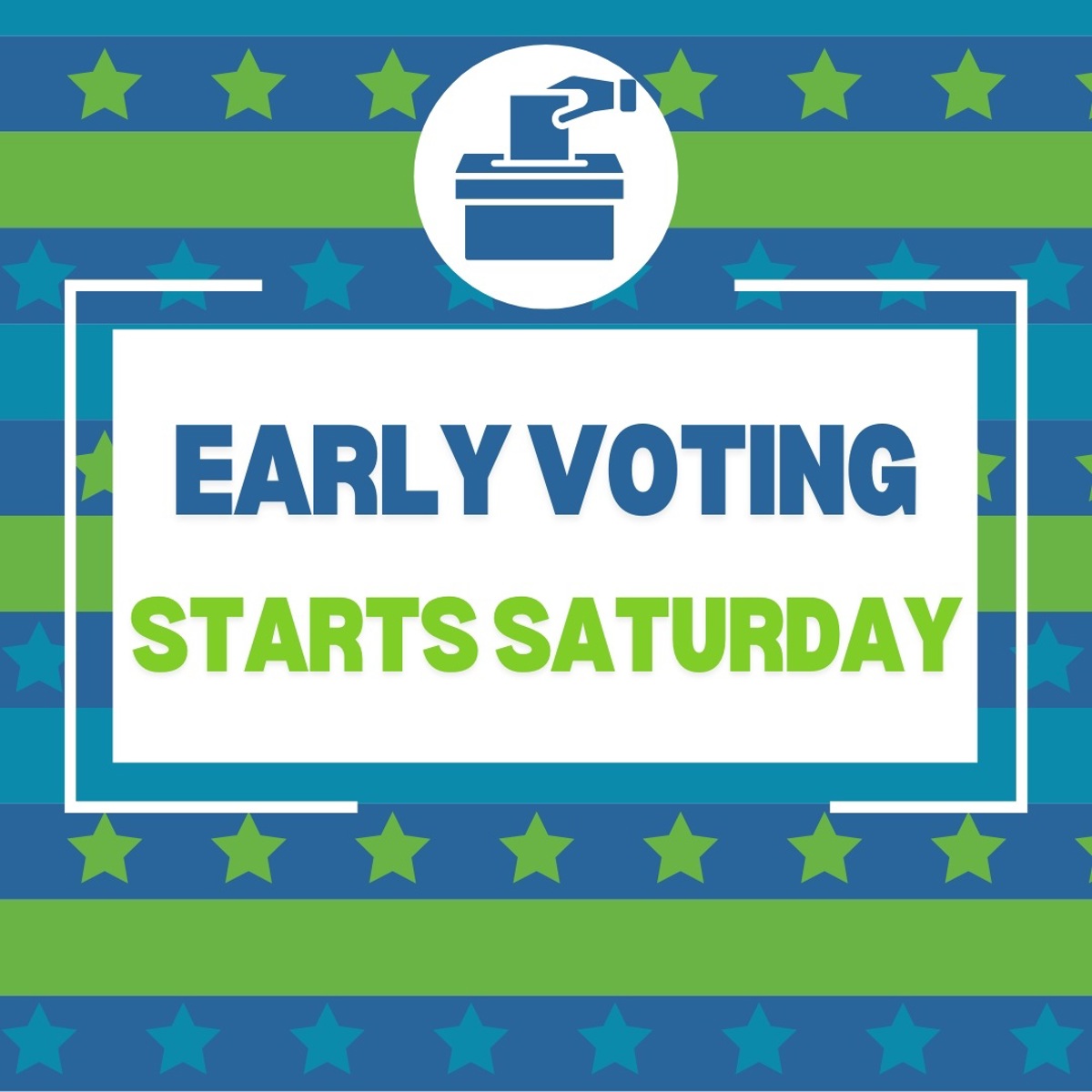 Featured image of Early Voting Starts This Saturday October 26