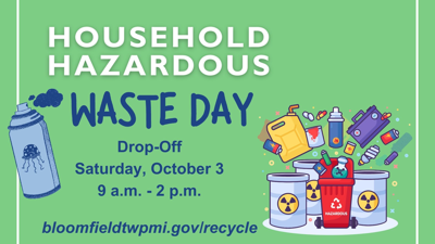 Township Hosts Hazardous Waste Drop Off Day on October 3