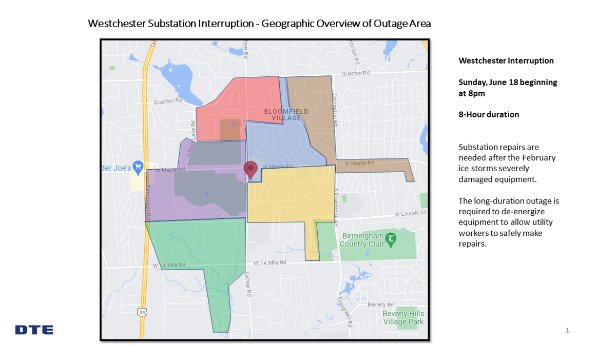 Featured image of DTE Extended Planned Power Outage on Sunday, June 18th, 2023