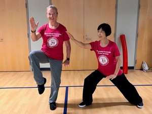 Han And Holly Tai Chi Pose