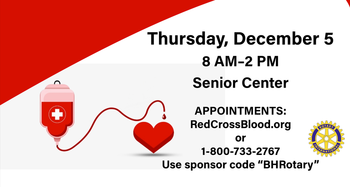 Featured image of Bloomfield Township Senior Center  Hosting Holiday Blood Drive