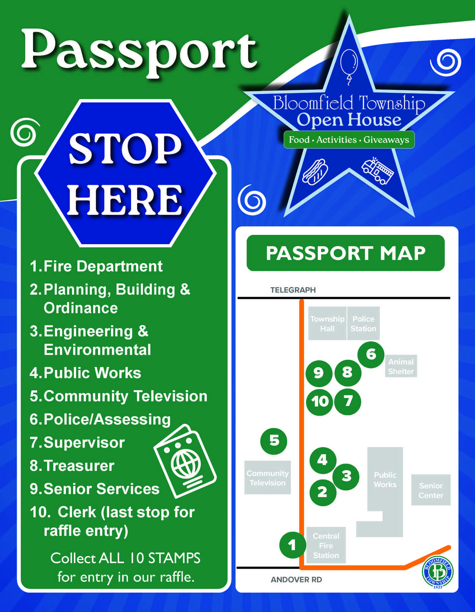 Open House 2024 Passport Table Sign